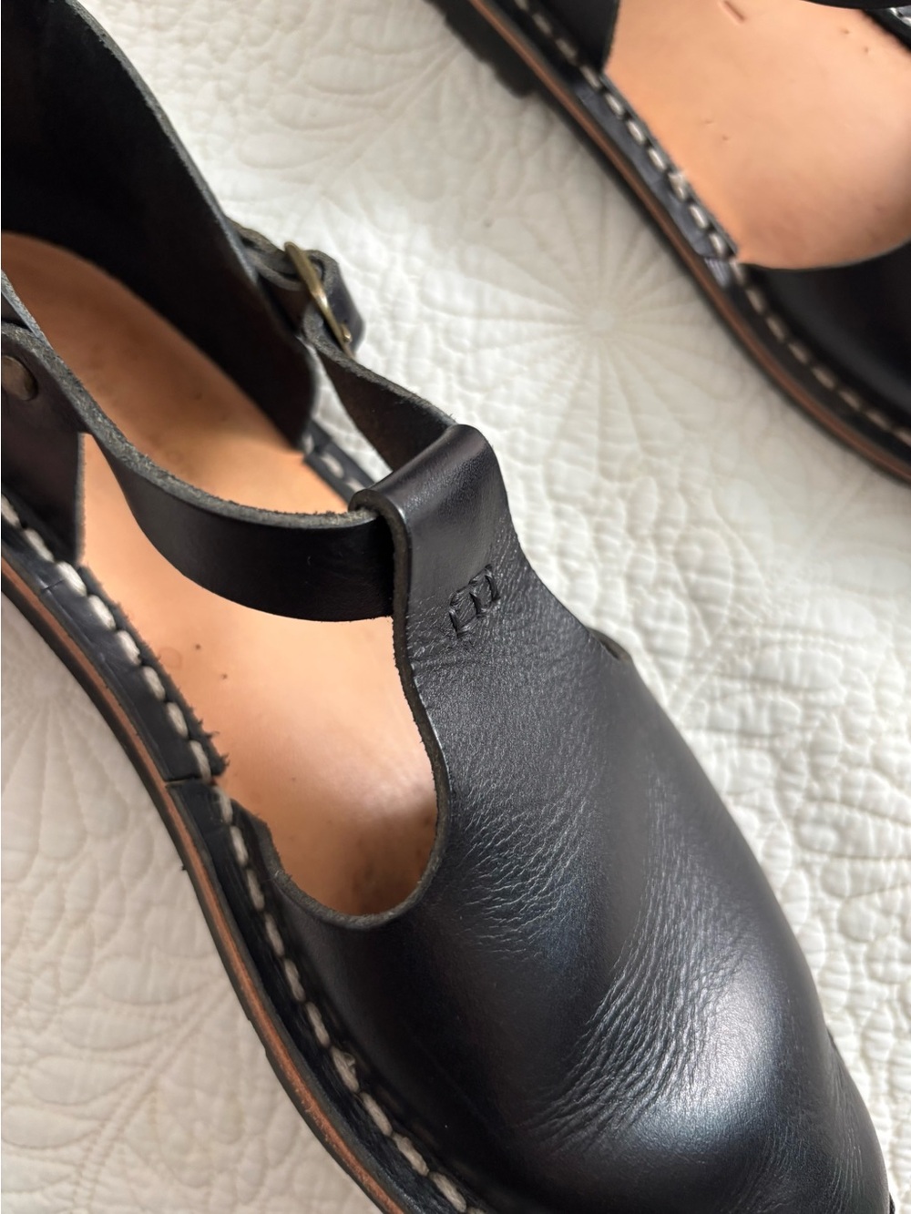 STEVE MONO Artisanal Sandals 10/12 Black / 41 - Picture 8 of 13